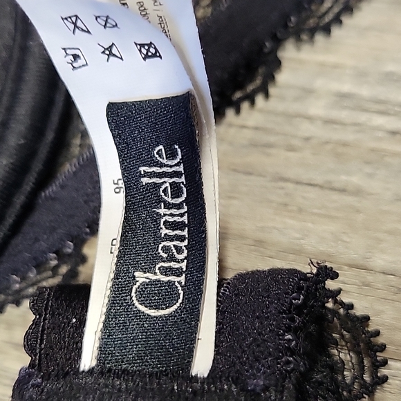 Chantelle Opera Gold Lace Floral Bra Size 36C - Picture 5 of 13